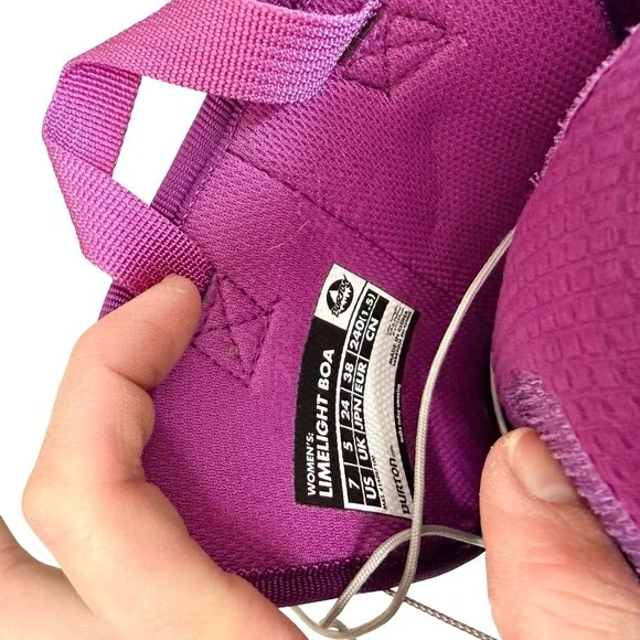 Burton Limelight BOA Imprint 2 Snowboard Boots Purple Women Size 7 - Picture 10 of 10